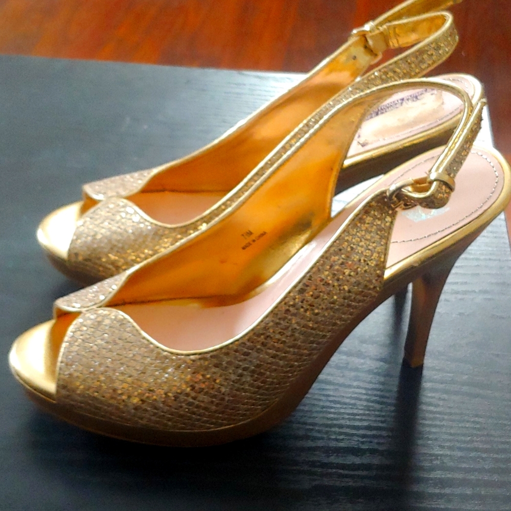 Gold heels
